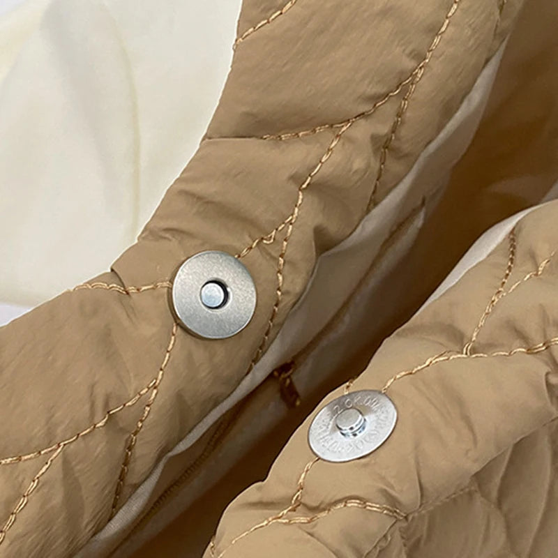 Lingge Embroidered Thread Women's Bag New Small Design Sense Handbag Simple And Large Capacity Shoulder Fabric Bag RT220