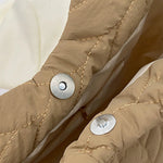 Lingge Embroidered Thread Women's Bag New Small Design Sense Handbag Simple And Large Capacity Shoulder Fabric Bag RT220