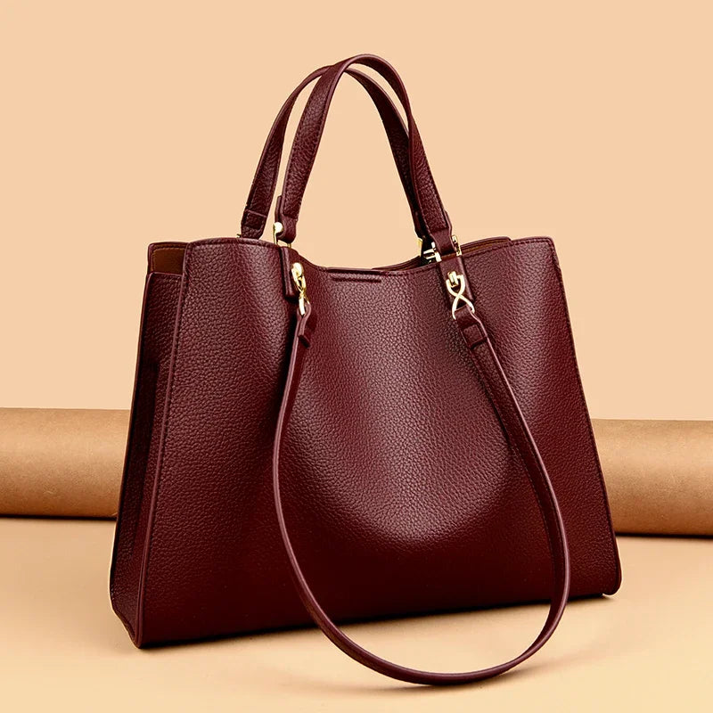 Genuine Brand Luxury Designer Women Bags High Quality Leather Shoulder Crossbody Messenger Tote Bag Large Handbag Purses RT220
