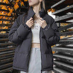 Maden Women Down Jacket Autumn Winter 90% White Duck Down Thickened and Warm Stand Collar Outerwear Coat Windproof Jacket RT220