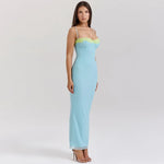 Mesh Lace Spaghetti Strap Sexy Dress Women 2024 Elegant Evening Summer Dress Backless Party Long Midi Dress Vestidos RT220