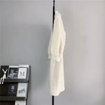 Women Fur Cardigan Thickened Long 2024Autumn Winter V-neck Jacket Female Loose Simple Leisure With Buttons Casual Faux Fur Coat RT220