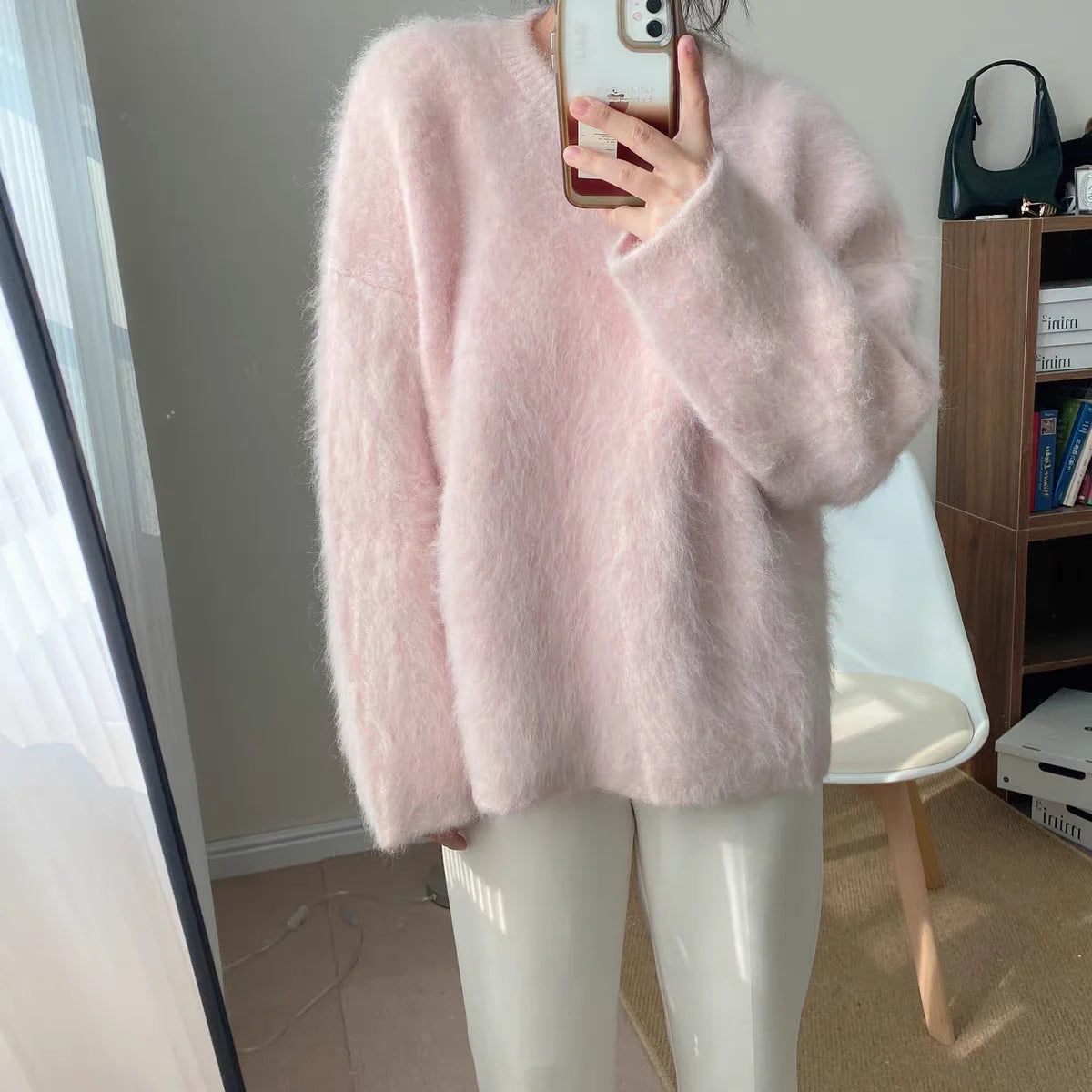 Women Sweater Womens Winter Sweaters Pullover Traf Female Knitting Overszie Long Sleeve Loose Knitted Outerwear Ropa De Mujer RT220