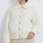 BC930 100% wool and white goose down spliced down jackets for women of high quality from luxury brands coats RT220