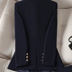 Gray Black Blue White Fashion Women Pant Suit Long Sleeve Solid Ladies Blazer and Trouser Formal 2 Piece Set For Autumn Winter RT220