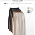 Office Lady Fashion Slim Solid Skirt Koreon Clothing Spring Summer Streetwear New High Waist Elegant Straight Midi Casual Skirts RT220