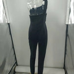 2024 Summer Europe and The United States Sexy Women's Solid Color Nightclub Jumpsuit Casual Pants RT220
