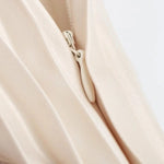 European And American Style 2025 Spring New Women's Retro Slim Temperament Satin Texture Midi Pleated Skirt RT220