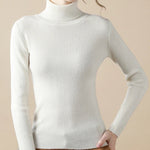 Women Fall Turtleneck Sweater Knitted Soft Pullovers Cashmere Jumpers Basic Soft Sweaters For Women 2025 Autumn Winter RT220