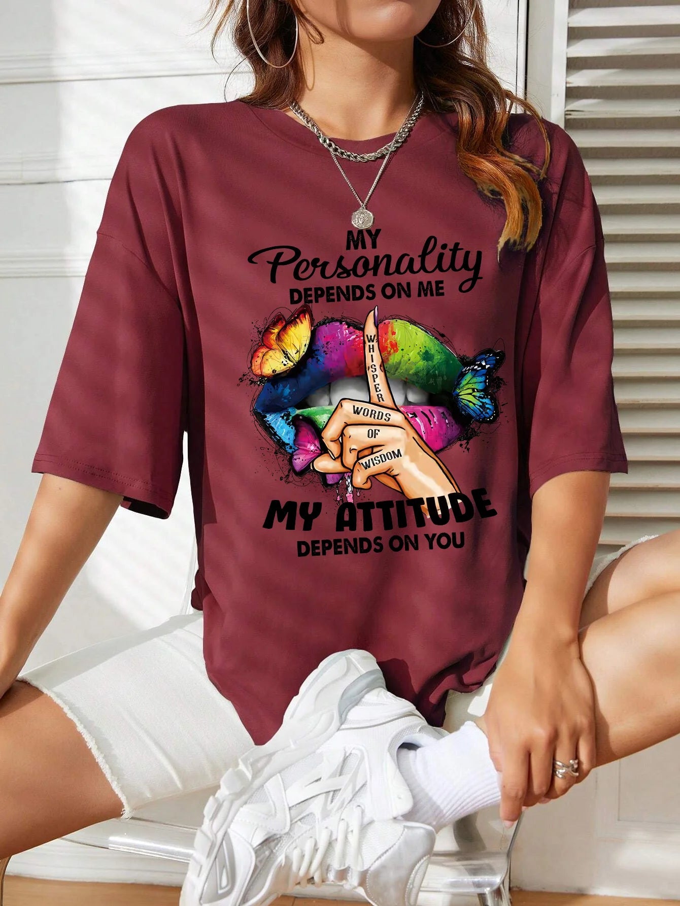 Painted Lips And Hands T-Shirt Women Casual Cotton T Shirt Soft Street Short Sleeve Fashion Comfortable All Match Tops Female RT220