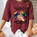 Painted Lips And Hands T-Shirt Women Casual Cotton T Shirt Soft Street Short Sleeve Fashion Comfortable All Match Tops Female RT220