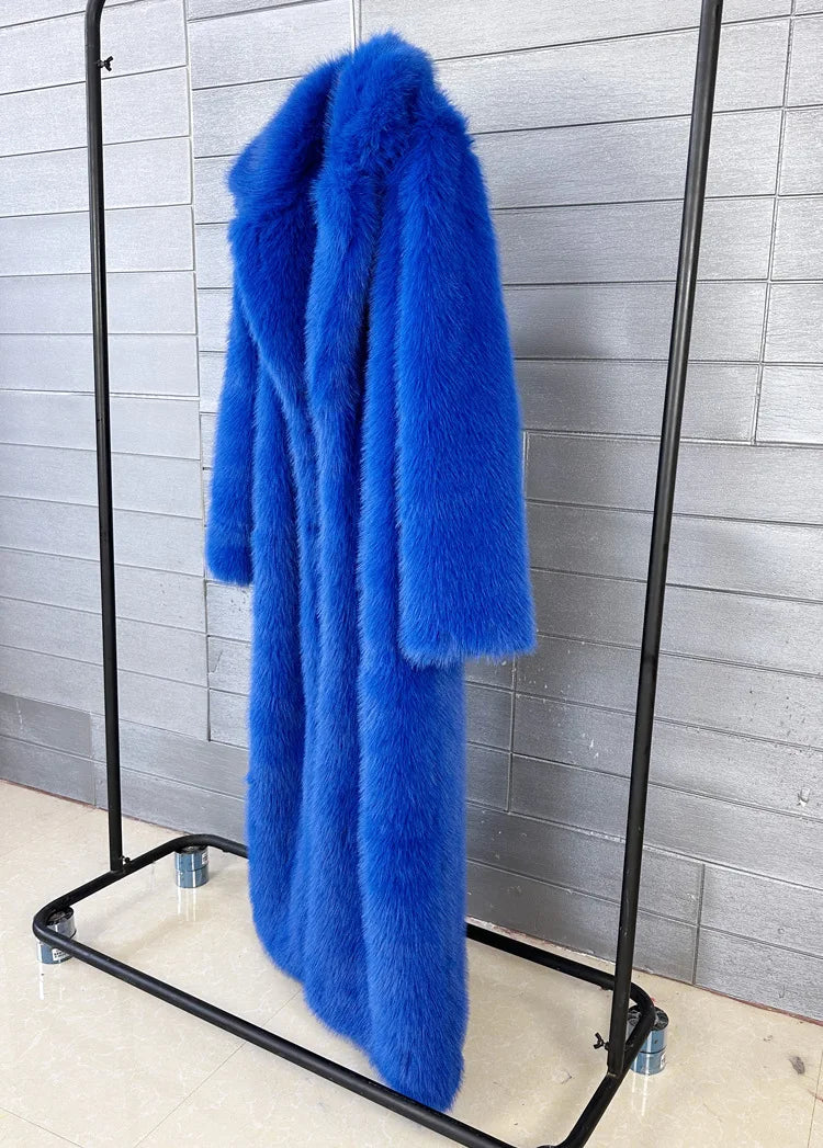 Tossy Winter Fur Feather Overcoat For Women Loose Cardigan Solid Luxury Elegant Jacket Clothes Warm 2025 Fur Feather Outwear RT220