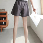 High Waisted Casual Linen Shorts Women Gym Workout Shorts Cotton Short Pants Loose-fitting Ladies Short Femme Women Shorts Sport RT220