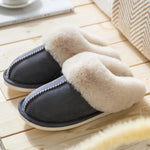Winter Women Slippers Furry Home Floor Shoes Warm Indoor Slides Men Bedroom Slippers Plush Couples Footwear Soft Non-slip Shoes RT220