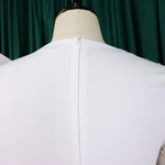 Luxury Jumpsuits & Rompers for Women Round Neck Beaded Transparent Sleeve High Waisted Elegant Female Birthday Party Overalls RT220