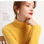 Women Fall Turtleneck Sweater Knitted Soft Pullovers Cashmere Jumpers Basic Soft Sweaters For Women 2025 Autumn Winter RT220