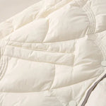 2024 Winter New Fashion Stand Collar X-Long Women Down Jackets Female Casual Loose Ultra Lightweigh White Duck Down Warm Coat RT220