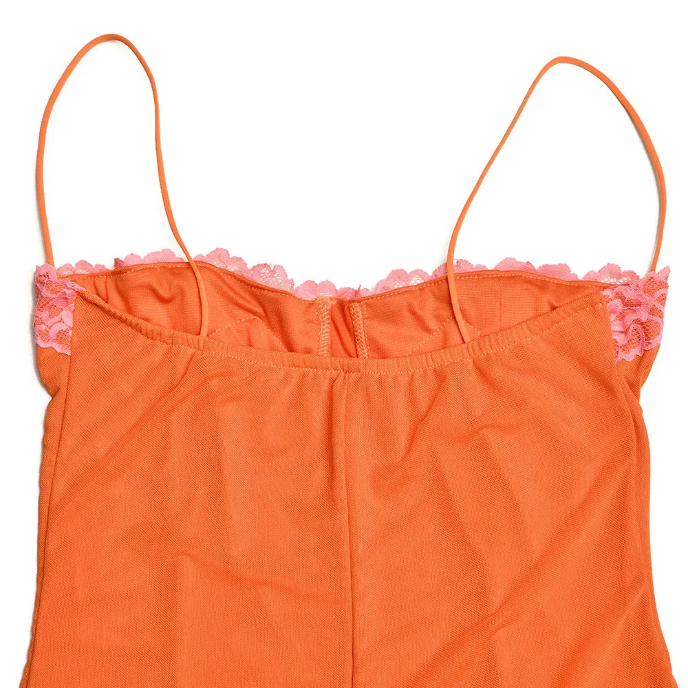 Mesh Lace Spaghetti Strap Sexy Dress Women 2024 Elegant Evening Summer Dress Backless Party Long Midi Dress Vestidos RT220