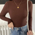 Women Fall Turtleneck Sweater Knitted Soft Pullovers Cashmere Jumpers Basic Soft Sweaters For Women 2025 Autumn Winter RT220