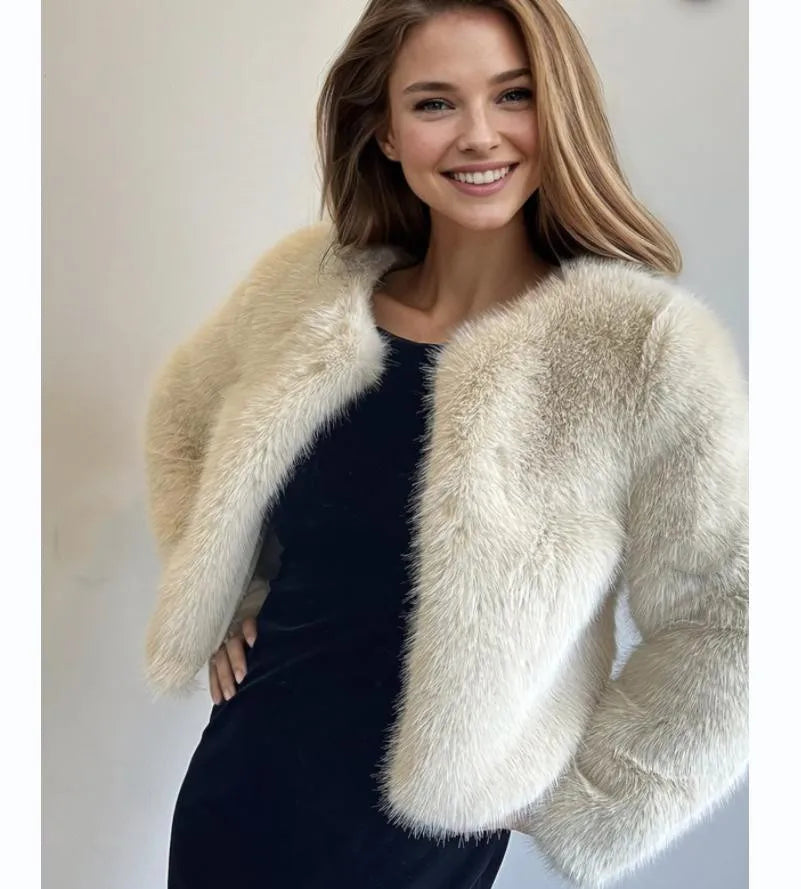 Women's Winter Warm Imitation Mink Fur Jacket Fashionable And Casual Style RT220
