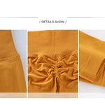 High Waist Solid Leggings Women Seamless Slim Tights Fitness Yoga Elastic Leggings Push Up Butt Knit Fashion Gym Workout Pants RT220