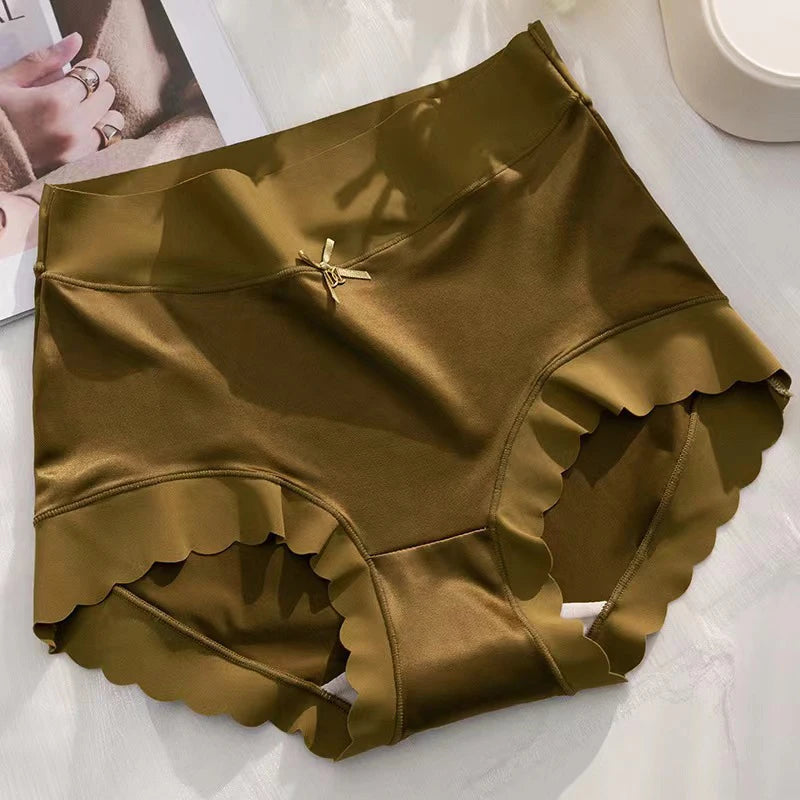 Silk Panties Nice Briefs Soft Underwear Women's Mid rise Elegance Girls Sexy Lingerie RT220