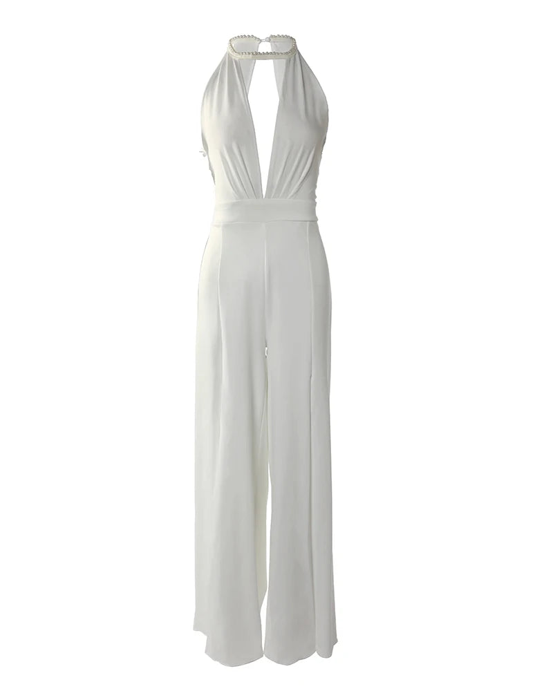 Cutout Lace Patch Sheer Mesh Ruched Jumpsuit Women High Waist Spring Summer Overall Jumpsuits Pants High Waist RT220