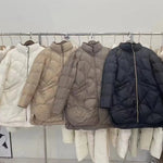 2024 Winter New Fashion Stand Collar X-Long Women Down Jackets Female Casual Loose Ultra Lightweigh White Duck Down Warm Coat RT220