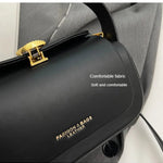 Classic Black Shoulder Bag Women's Versatile Retro Crossbody Square Bags 2024 New Large Capacity Textured Leather Flap Handbags RT220