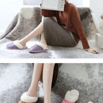 Winter Women Slippers Furry Home Floor Shoes Warm Indoor Slides Men Bedroom Slippers Plush Couples Footwear Soft Non-slip Shoes RT220