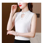 Women Spring New Fashion Sweet Pullovers Base Layers Candy Color Diamonds Hollow Out Knit Vest Slim Versatile Sleeveless Tops RT220