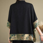 Oversized Summer Pullover T-Shirt Tops Women Print Patchwork Fashion Casual Loose Pleated Ladies Blouses Short Sleeve Woman Tops RT220