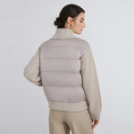 BC930 100% wool and white goose down spliced down jackets for women of high quality from luxury brands coats RT220