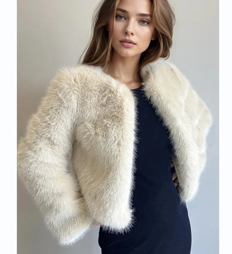 Women's Winter Warm Imitation Mink Fur Jacket Fashionable And Casual Style RT220