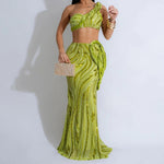 Sexy One-shoulder Long Summer Dress Sequin Birthday Holiday Elegant Party Evening Dresses Luxury Womens Prom Dresses XSY29 RT220