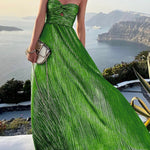 Sleeveless Chest Wrapping Dress Summer Women Sexy Hollow Out Solid Strapless Ladies Maxi Party Dress Fashion Streetwear Vestidos RT220