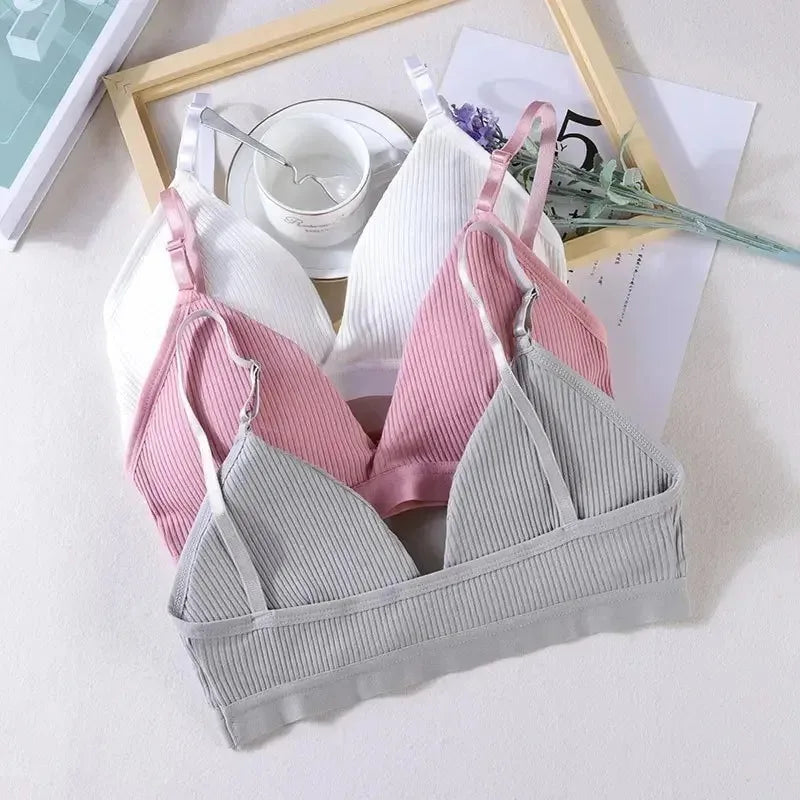 Women Yoga Sports Bras Triangle Cup Underwear Female Breathable Wrapped Tube Top Sexy Beauty Back Adjustable Sling Bra Vest RT220