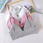 Women Yoga Sports Bras Triangle Cup Underwear Female Breathable Wrapped Tube Top Sexy Beauty Back Adjustable Sling Bra Vest RT220