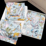 Honey Peach Print Lace Korean Ins Style Pajamas Women Y2k Three-piece Set Classy Sweet Cute Lady Lounge 2024 New Spring Homewear RT220