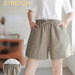 High Waisted Casual Linen Shorts Women Gym Workout Shorts Cotton Short Pants Loose-fitting Ladies Short Femme Women Shorts Sport RT220