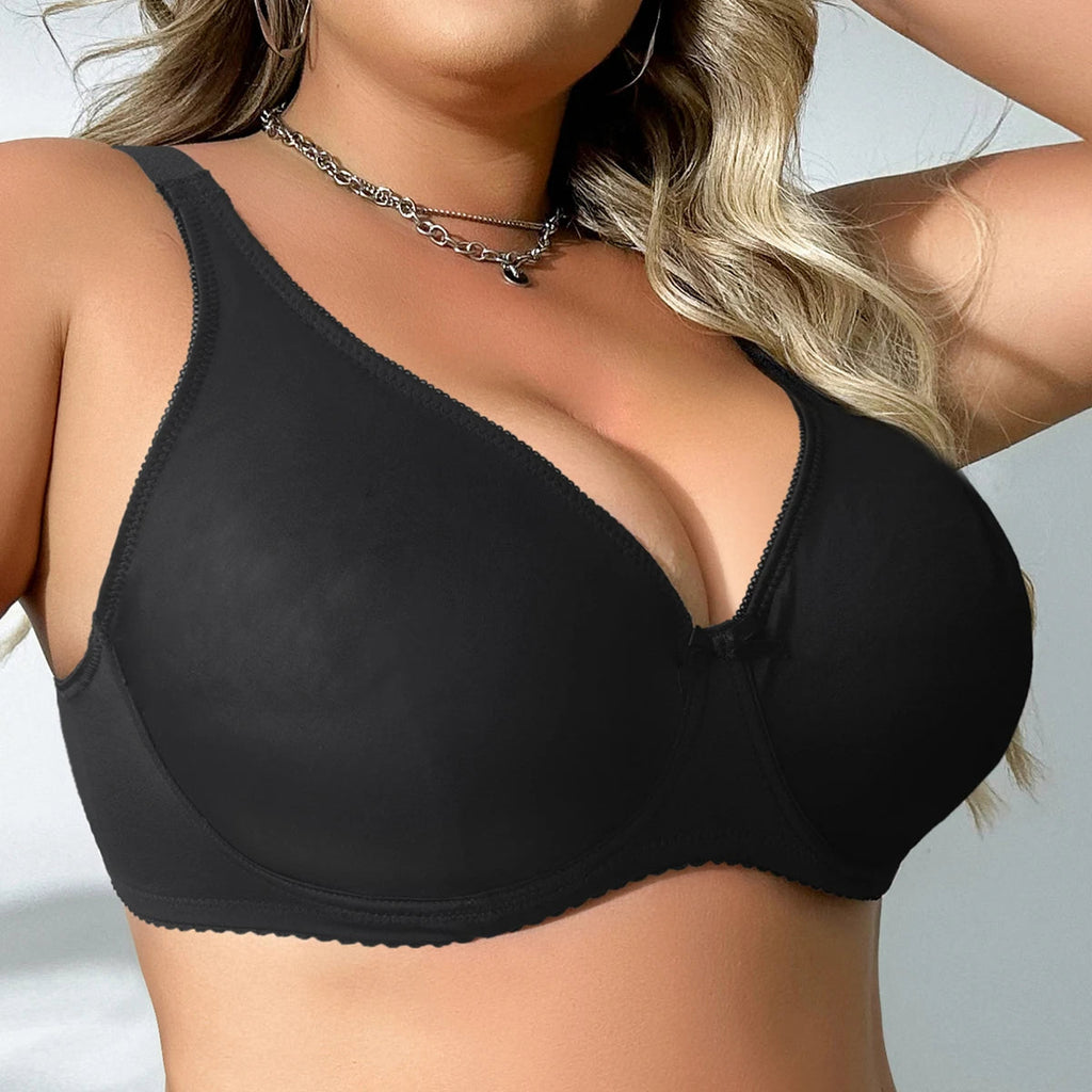 Beauwear Underwire Bra for Big Breast Female Solid Color Plus Size Bras for Women Thin Unlined Underwear 38C-44C 38D-48D-3069 RT220