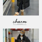 ITOOLIN Women oversize Loose Coat Zipper Pockets Down Coat Turtleneck Thicken Long Coat Casual Parkas Women 2023 Autumn Winter RT220