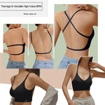 Women Invisible Bra Deep U Plunge Bras Backless Top for Dresses Sexy Lingerie with Transparent Strap Push Up Strapless Underwea RT220