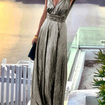 Sleeveless Chest Wrapping Dress Summer Women Sexy Hollow Out Solid Strapless Ladies Maxi Party Dress Fashion Streetwear Vestidos RT220