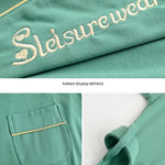 Spring Autumn Long Sleeve Cotton Casual Loose-fit Quick Dry Bathrobe For Women Medium-length Home Use Robe For Young Mothers RT220