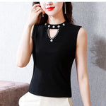Women Spring New Fashion Sweet Pullovers Base Layers Candy Color Diamonds Hollow Out Knit Vest Slim Versatile Sleeveless Tops RT220