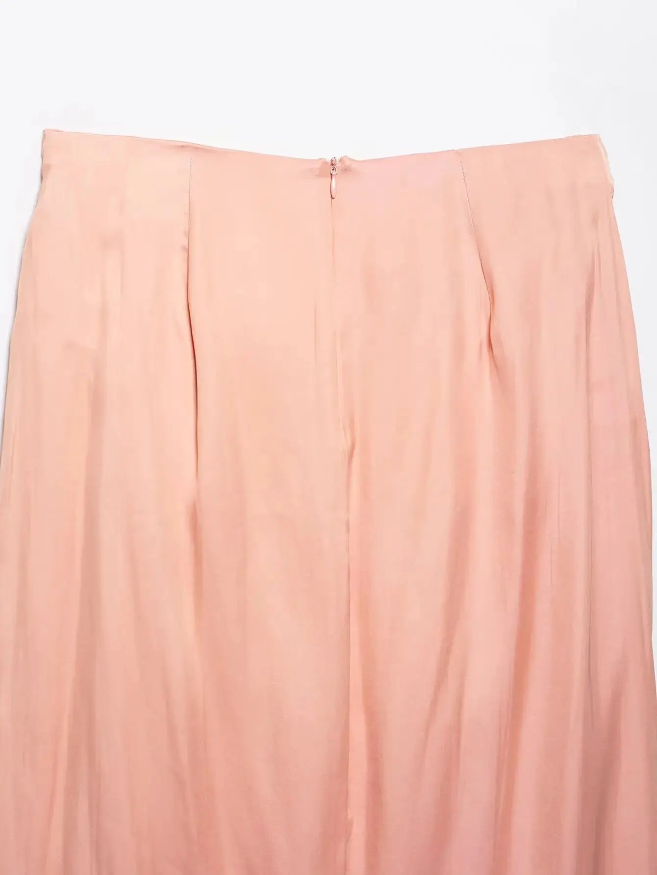 Elegant Women Holiday Wind Solid Color Gloden Metal Wrapped Skirt Faldas Mujer Female Summer Back Zipper Midi Skirts QUN9017 RT220