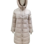 Winter New Hooded Mid Length Slim Fit Warm Long Sleeve Solid Color Jacket For Women,3 Colors RT220