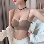 Women's Bra  Half Cup Push Up Small Breasts Show Bigger Side Breasts Seamless Sling Bra No Wires Sexy Sling Bra RT220