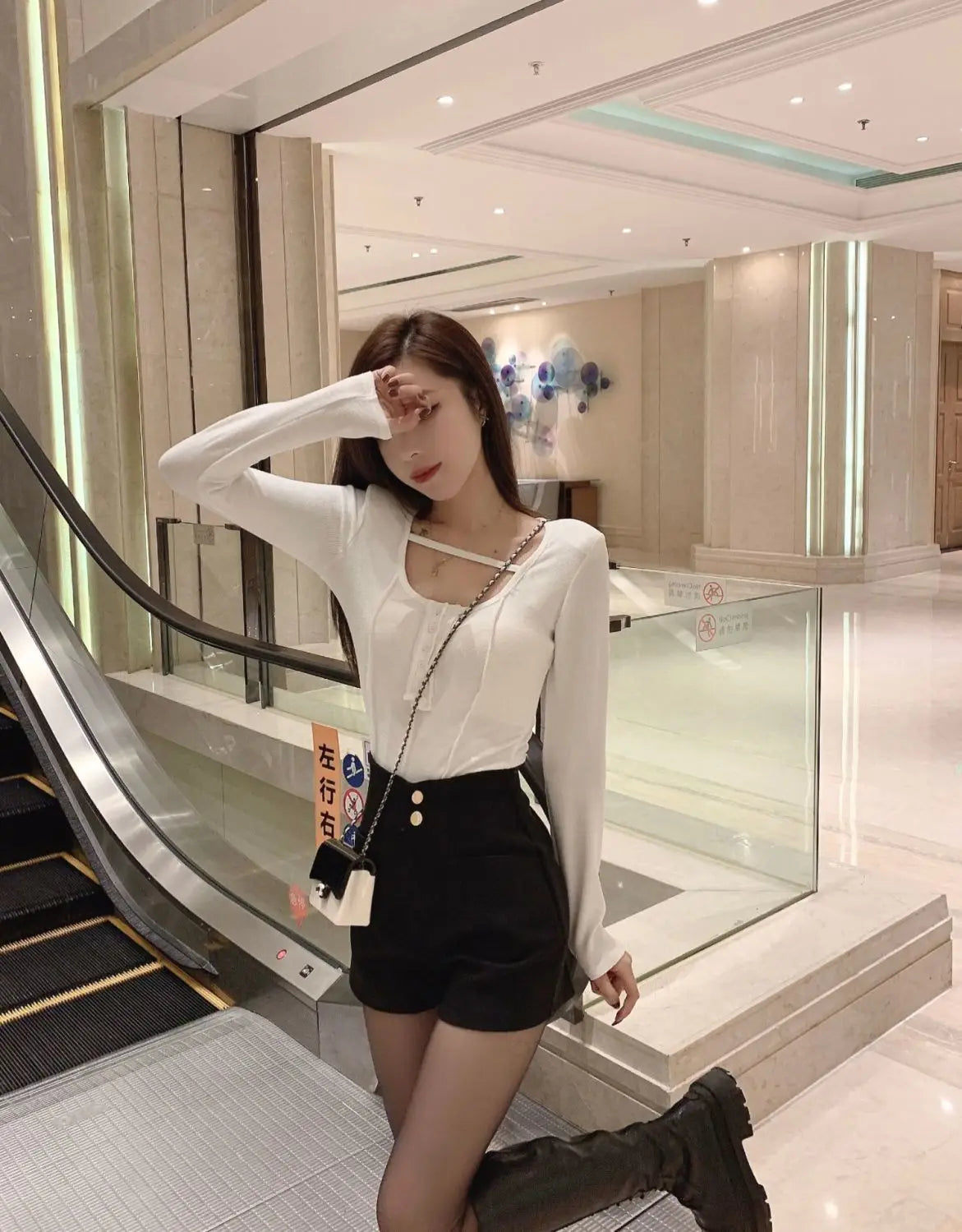 Plus Velvet Thicker Shorts Women Korean Style All-match Sexy Kpop High Waist Autumn Winter Club Streetwear Fashion Solid Buttons RT220